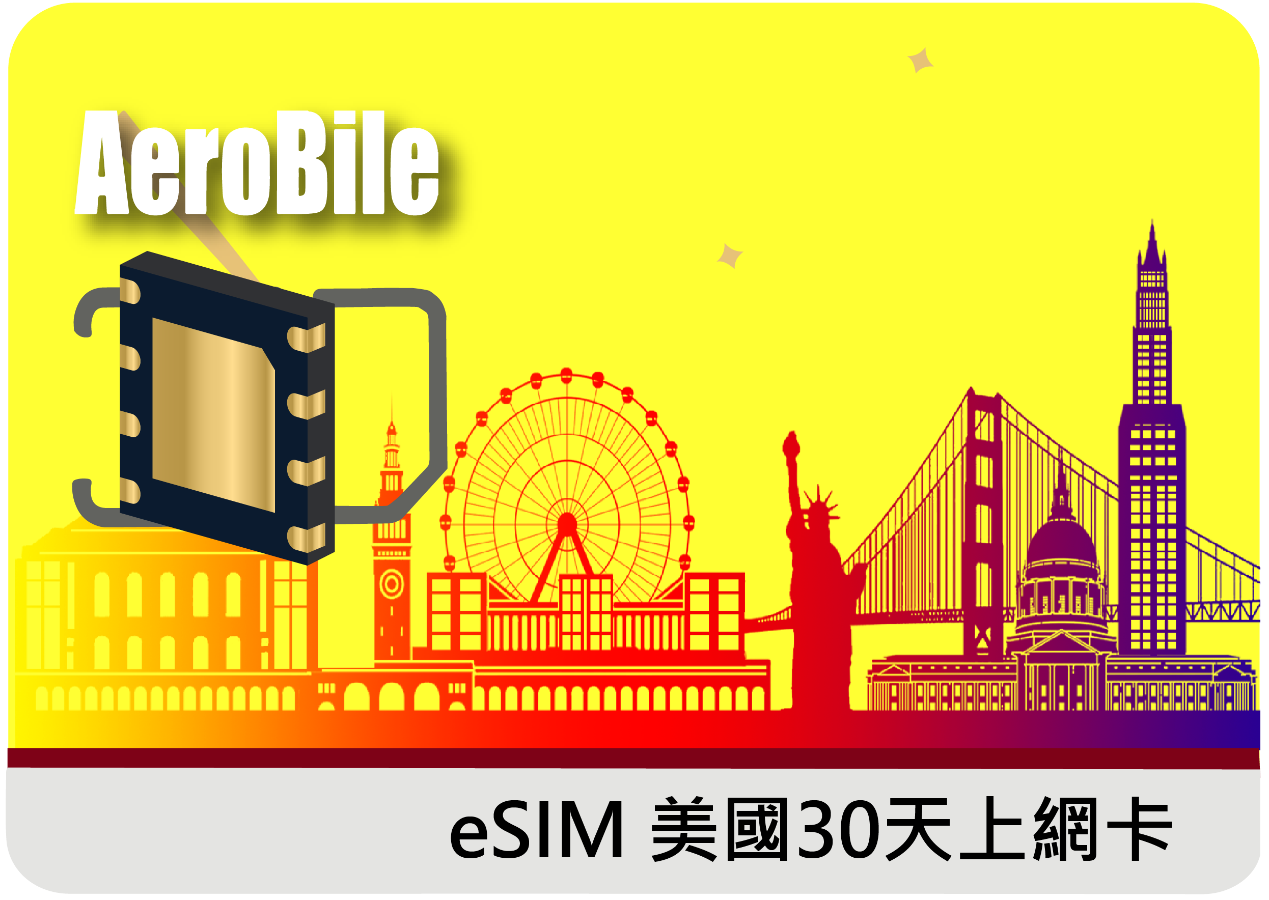 eSIM US and Canada digital SIM card for 30 days